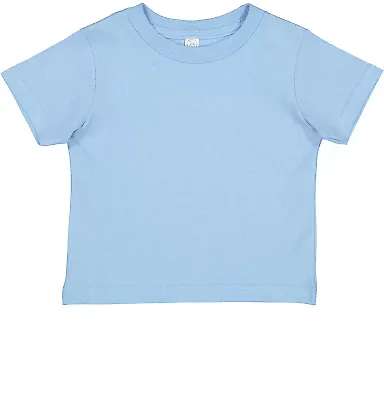 3301T Rabbit Skins Toddler Cotton T-Shirt LIGHT BLUE front view