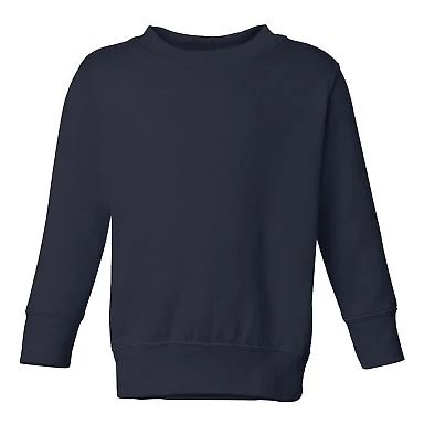 3317 Rabbit Skins Toddler/Juvenile Crew Neck Sweat in Navy front view