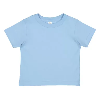 3321 Rabbit Skins Toddler Fine Jersey T-Shirt LIGHT BLUE front view