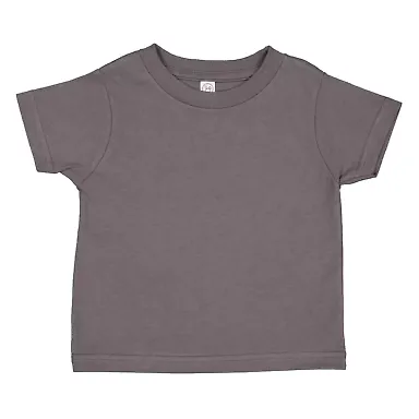 3321 Rabbit Skins Toddler Fine Jersey T-Shirt CHARCOAL front view