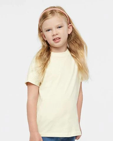 3321 Rabbit Skins Toddler Fine Jersey T-Shirt in Natural front view