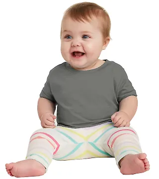 3322 Rabbit Skins Infant Fine Jersey T-Shirt CHARCOAL front view