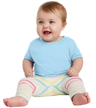 3322 Rabbit Skins Infant Fine Jersey T-Shirt LIGHT BLUE front view