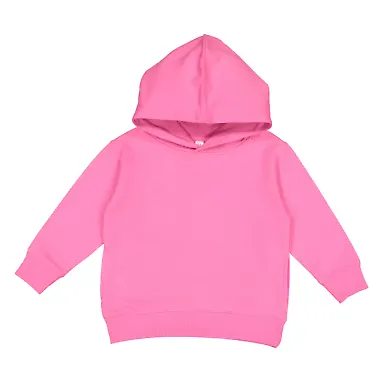 3326 Rabbit Skins Toddler Hooded Sweatshirt with P RASPBERRY front view