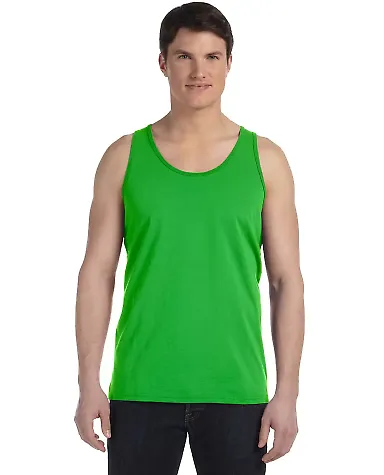 BELLA+CANVAS 3480 Unisex Cotton Tank Top in Neon green front view