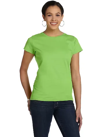 3516 LA T Ladies Longer Length T-Shirt in Key lime front view