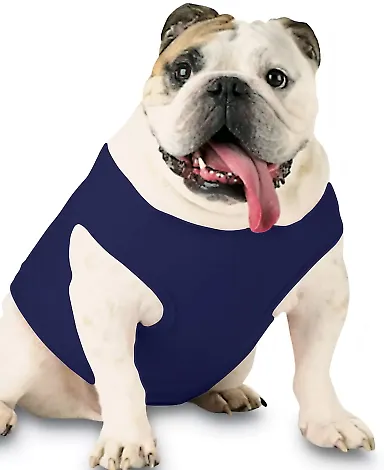 3902 Doggie Skins Baby Rib Tank in Navy front view