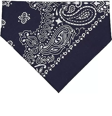 3905 Doggie Skins Bandana in Navy paisley front view