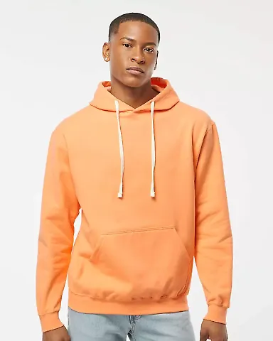 0320 Tultex Unisex Pullover Hoodie in Cantaloupe front view