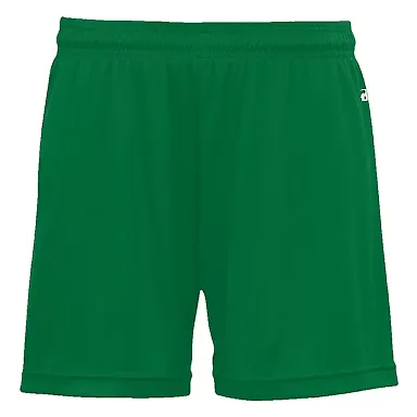 4116 Badger Ladies' B-Dry Core  Shorts in Kelly front view