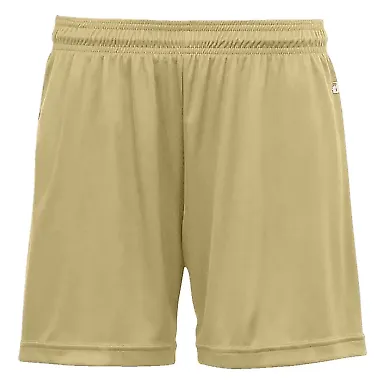 4116 Badger Ladies' B-Dry Core  Shorts in Vegas gold front view