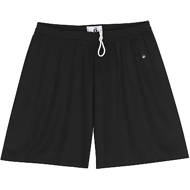 4116 Badger Ladies' B-Dry Core  Shorts in Black front view