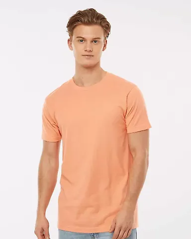 Tultex 202 Unisex Tee with a Tear-Away Tag  Cantaloupe front view