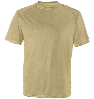 4120 Badger Adult B-Core Short-Sleeve Performance  in Vegas gold front view