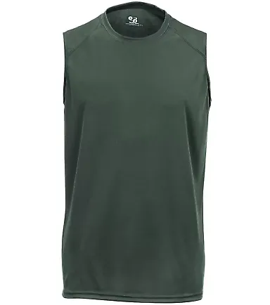 4130 Badger Sleeveless B-Dry Tee Forest front view