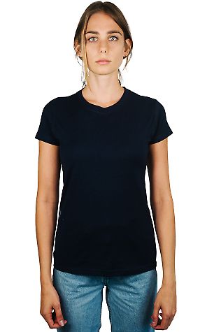 Tultex 0213 Juniors Tee with a Tear-Away Tag in Navy