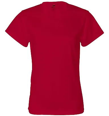 4160 Badger Ladies' B-Core Short-Sleeve Performanc Red front view