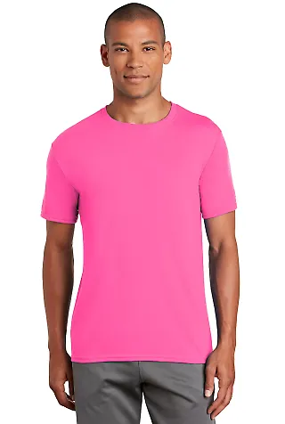 Gildan 42000 G420 Adult Core Performance T-Shirt  in Safety pink front view