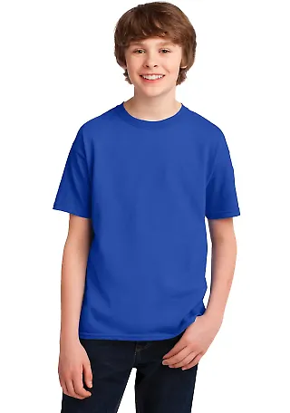 42000B Gildan Youth Core Performance T-Shirt in Royal front view