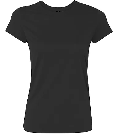 42000L Gildan Ladies' Core Performance T-Shirt BLACK front view