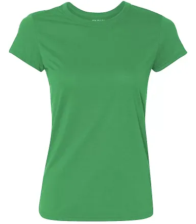 42000L Gildan Ladies' Core Performance T-Shirt IRISH GREEN front view