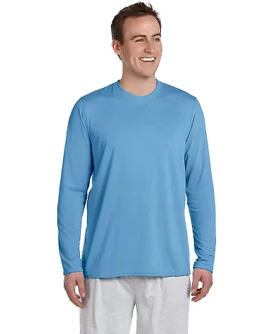 42400 Gildan Adult Core Performance Long-Sleeve T- in Carolina blue front view