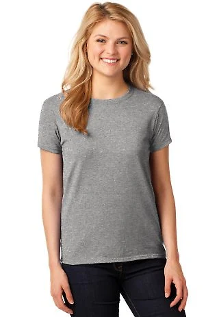 5000L Gildan Missy Fit Heavy Cotton T-Shirt in Sport grey front view