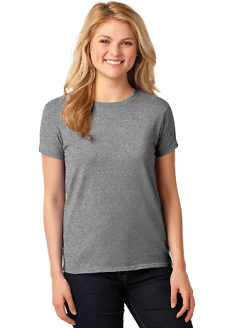 5000L Gildan Missy Fit Heavy Cotton T-Shirt in Graphite heather front view