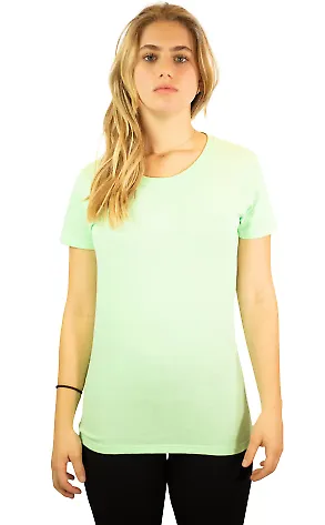 5000L Gildan Missy Fit Heavy Cotton T-Shirt in Mint green front view