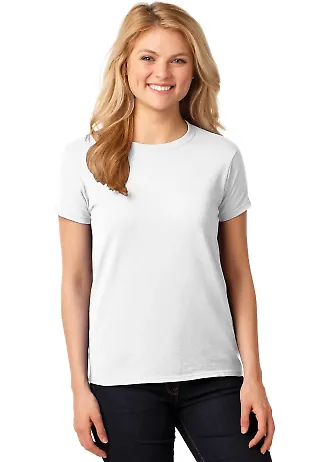 5000L Gildan Missy Fit Heavy Cotton T-Shirt in White front view