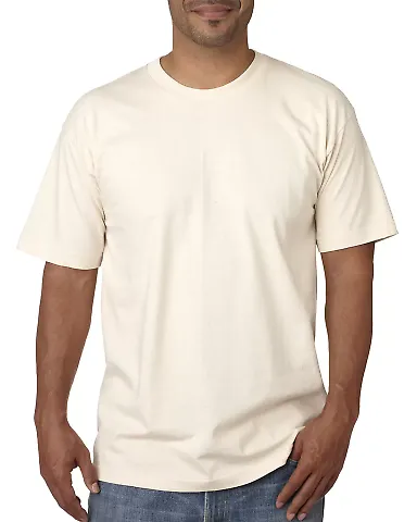 5040 Bayside Adult Short-Sleeve Cotton Tee Natural front view