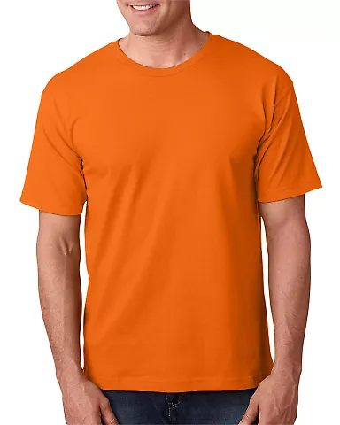 5040 Bayside Adult Short-Sleeve Cotton Tee Bright Orange front view
