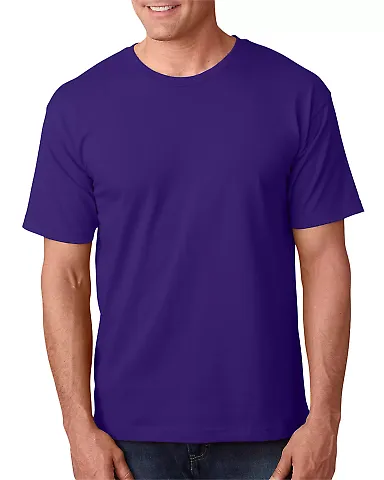 5040 Bayside Adult Short-Sleeve Cotton Tee Purple front view