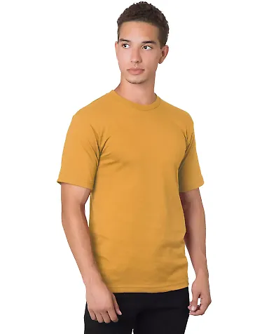 5040 Bayside Adult Short-Sleeve Cotton Tee Gold front view