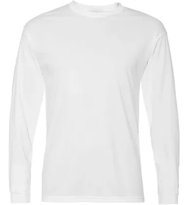 5104 C2 Sport Adult Performance Long-Sleeve Tee White front view
