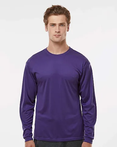 5104 C2 Sport Adult Performance Long-Sleeve Tee Purple front view