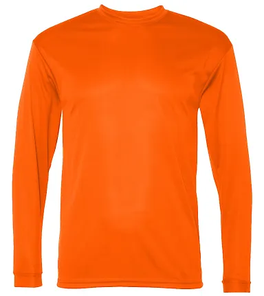 5104 C2 Sport Adult Performance Long-Sleeve Tee Safety Orange front view