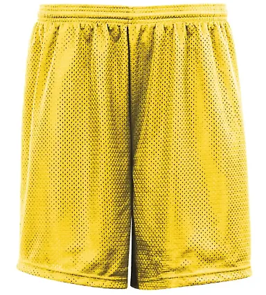 5109 C2 Sport Adult Mesh/Tricot 9" Shorts Gold front view
