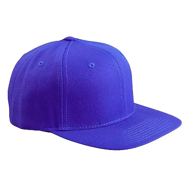 Yupoong 6089M Wool Blend Snapback GREEN Under Bill in Royal blue front view