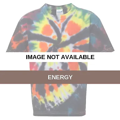 Dynomite 20BTD Tie-Dye Youth Rainbow Cut Spiral Te Energy front view