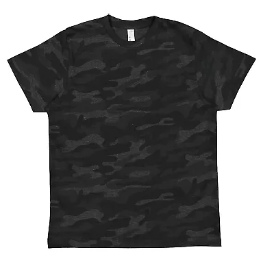 6101 LA T Youth Fine Jersey T-Shirt in Storm camo front view