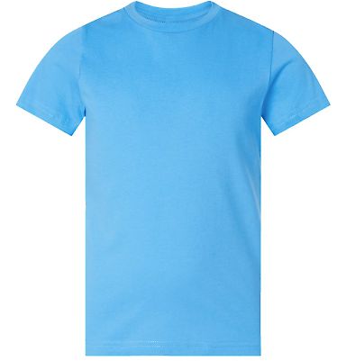 6101 LA T Youth Fine Jersey T-Shirt in Aqua front view