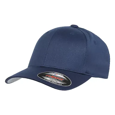 6277Y Flexfit Youth Wooly 6-Panel Cap in Navy front view