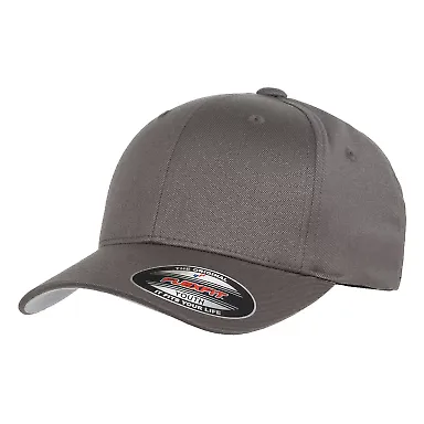6277Y Flexfit Youth Wooly 6-Panel Cap in Dark grey front view