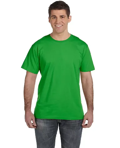 6901 LA T Adult Fine Jersey T-Shirt in Apple front view