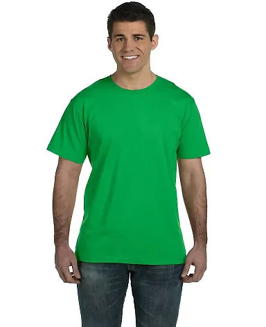 6901 LA T Adult Fine Jersey T-Shirt in Kelly front view