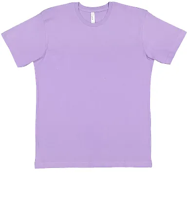 6901 LA T Adult Fine Jersey T-Shirt in Lavender front view