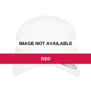 6997 Yupoong Flexfit Garment-Washed Cotton Cap Red front view