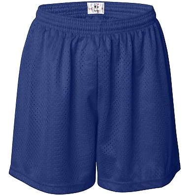 7216 Badger Ladies' Mesh/Tricot 5-Inch Shorts in Royal front view