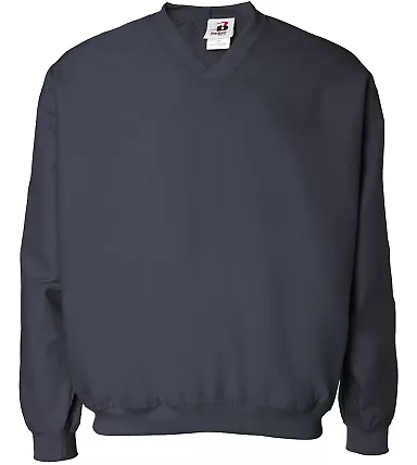 7618 Badger Microfiber Windshirt Navy front view
